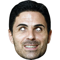 Mikel Arteta Football Manager Card Face Mask