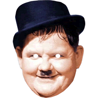 Oliver Hardy Colour Face Mask