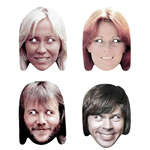 Swedish Singers ABBA - Pack of 4 Masks