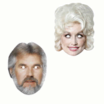 Kenny Rogers & Dolly Parton - Pack of 2 Masks (2461-2458)