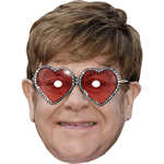 Elton John Celebrity Singer Face Mask