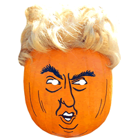 Donald Trump Pumpkin Halloween Fancy Dress Face Mask