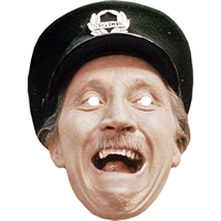 Inspector Blakey - On The Buses - Stephen Lewis Fancy Dress Card Party Mask
