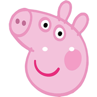 Peppa Pig Cartoon Party Mask