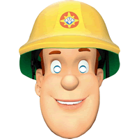 Fireman Sam Cartoon mask