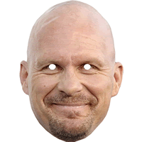 Stone Cold Steve WWE Wrestler Card Facemask