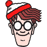 Where's Wally Cartoon Fancy Dress Facemask