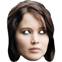 Jennifer Lawrence Hunger Games Actor Card Facemask