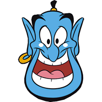 Genie - Aladdin Fancy Dress Facemask