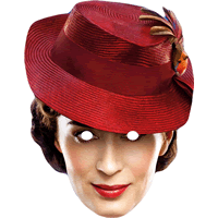 Emily Blunt - Mary Poppins Card Facemask