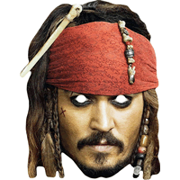 Jonny Depp - Pirates Of The caribbean Card Facemask