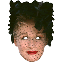 Glenn Close - Cruella Card Facemask