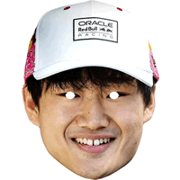 Yuki Tsunoda Formula 1 Racing Driver Facemask