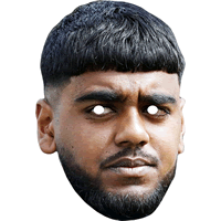 Rehan Ahmed Cricket Ashes Card Facemask