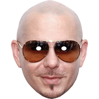 Pitbull With Glasses Rapper Face Mask