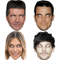 X-Factor Judges 2018 - Pack of 4 Masks