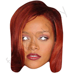Rihanna Mask With Red Hair